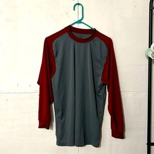 Rawlings, long sleeve large cardinal gray